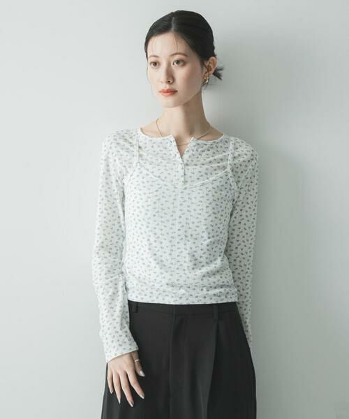 URBAN RESEARCH / アーバンリサーチ カーディガン・ボレロ | 『WEB限定』キャミセットフラワーアイレットレースカーディガン | 詳細4