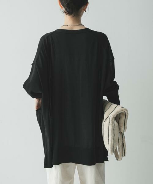 URBAN RESEARCH / アーバンリサーチ カーディガン・ボレロ | 『WEB限定』UVカット加工ガウンカーディガン | 詳細3