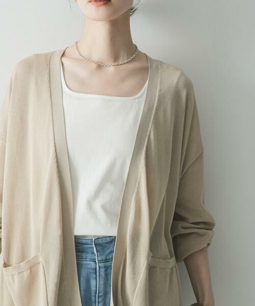 URBAN RESEARCH / アーバンリサーチ カーディガン・ボレロ | 『WEB限定』UVカット加工ガウンカーディガン | 詳細10