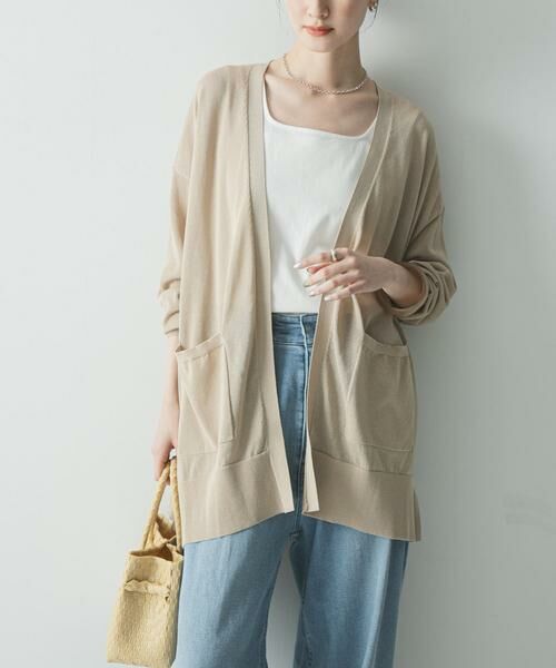 URBAN RESEARCH / アーバンリサーチ カーディガン・ボレロ | 『WEB限定』UVカット加工ガウンカーディガン | 詳細12