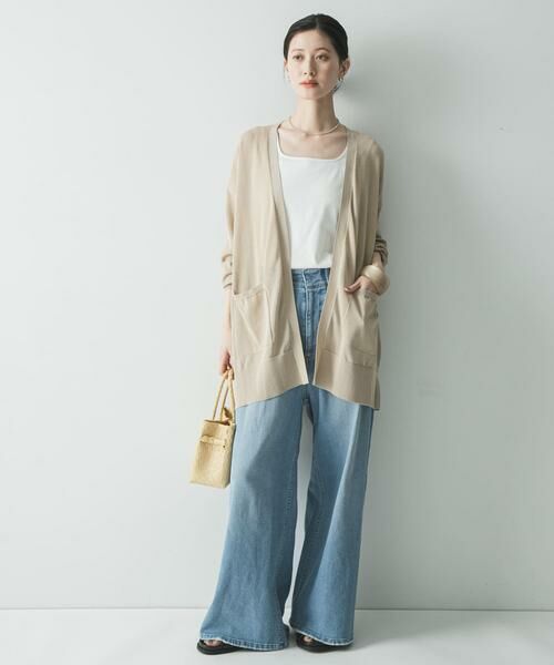 URBAN RESEARCH / アーバンリサーチ カーディガン・ボレロ | 『WEB限定』UVカット加工ガウンカーディガン | 詳細16