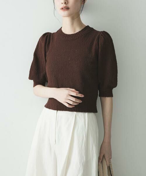 URBAN RESEARCH / アーバンリサーチ ニット・セーター | ボリューム袖ショート丈ニット | 詳細2