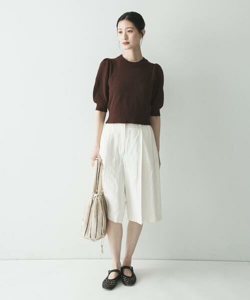 URBAN RESEARCH / アーバンリサーチ ニット・セーター | ボリューム袖ショート丈ニット | 詳細7