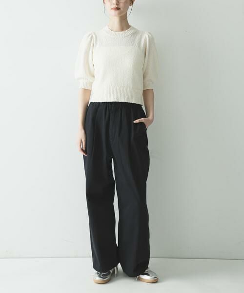URBAN RESEARCH / アーバンリサーチ ニット・セーター | ボリューム袖ショート丈ニット | 詳細18