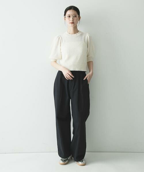 URBAN RESEARCH / アーバンリサーチ ニット・セーター | ボリューム袖ショート丈ニット | 詳細19