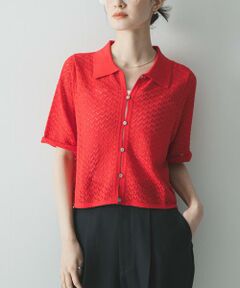 URBAN RESEARCH / アーバンリサーチ ニット・セーター | シャツカラーレースニット