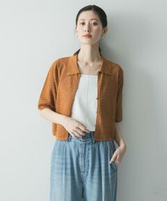 URBAN RESEARCH / アーバンリサーチ ニット・セーター | シャツカラーレースニット