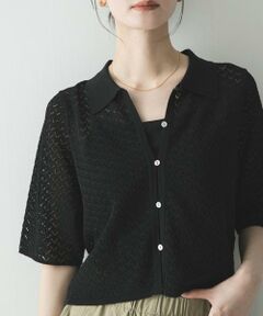 URBAN RESEARCH / アーバンリサーチ ニット・セーター | シャツカラーレースニット