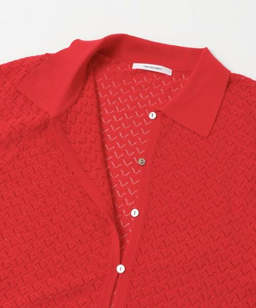 URBAN RESEARCH / アーバンリサーチ ニット・セーター | シャツカラーレースニット | 詳細9