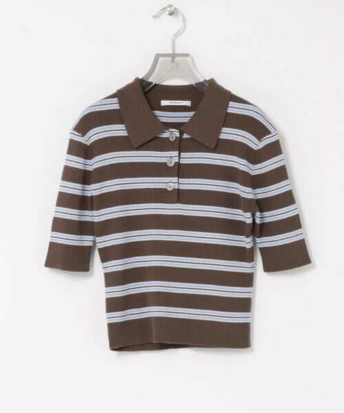 URBAN RESEARCH / アーバンリサーチ ニット・セーター | コットンシルクハーフスリーブポロ衿ニット | 詳細16