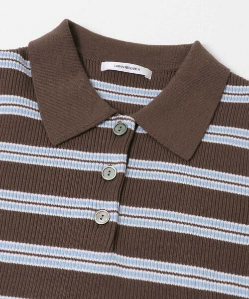 URBAN RESEARCH / アーバンリサーチ ニット・セーター | コットンシルクハーフスリーブポロ衿ニット | 詳細17