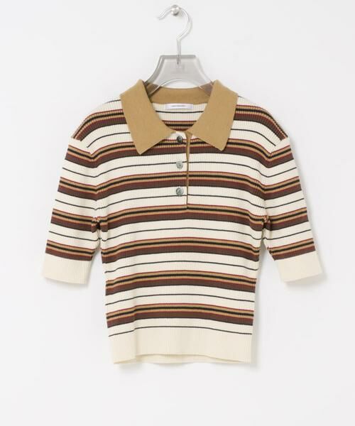 URBAN RESEARCH / アーバンリサーチ ニット・セーター | コットンシルクハーフスリーブポロ衿ニット | 詳細27
