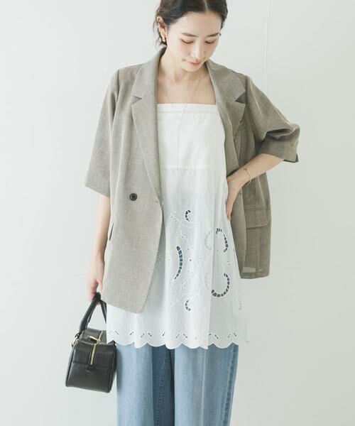 URBAN RESEARCH / アーバンリサーチ キャミソール・チューブトップ | カットワークレースキャミソール | 詳細1