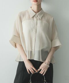 URBAN RESEARCH / アーバンリサーチ シャツ・ブラウス | ハーフスリーブシアーショートシャツ