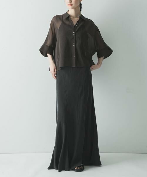 URBAN RESEARCH / アーバンリサーチ シャツ・ブラウス | ハーフスリーブシアーショートシャツ | 詳細6