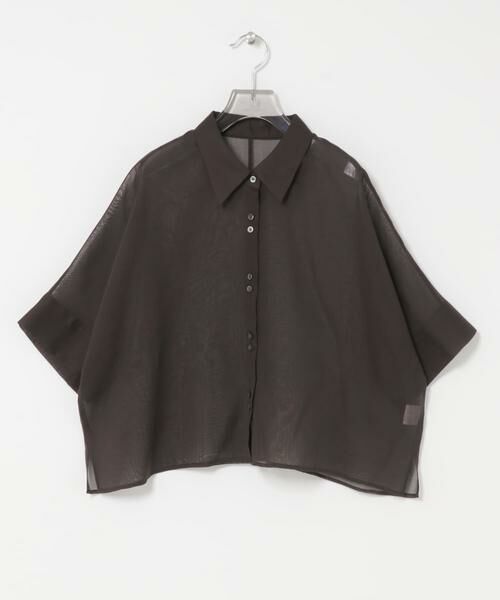 URBAN RESEARCH / アーバンリサーチ シャツ・ブラウス | ハーフスリーブシアーショートシャツ | 詳細8