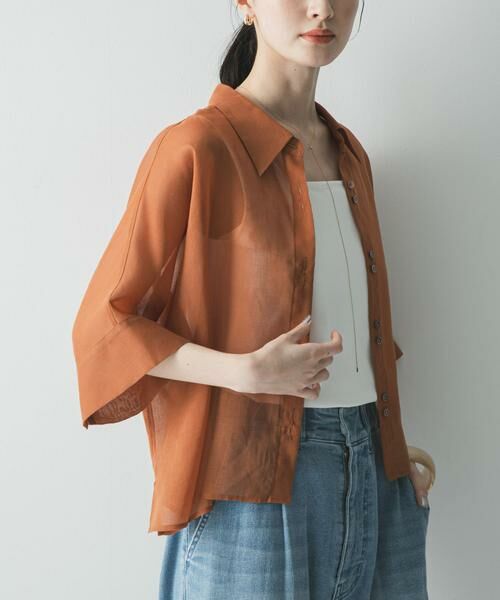 URBAN RESEARCH / アーバンリサーチ シャツ・ブラウス | ハーフスリーブシアーショートシャツ | 詳細11