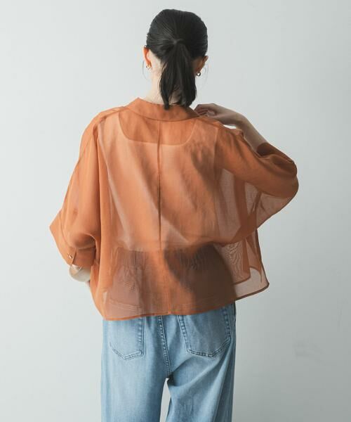 URBAN RESEARCH / アーバンリサーチ シャツ・ブラウス | ハーフスリーブシアーショートシャツ | 詳細13