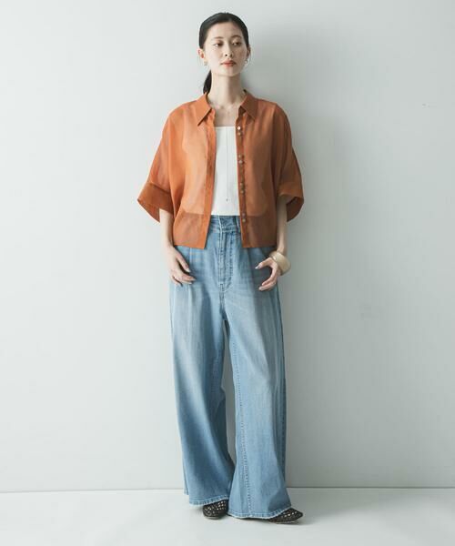 URBAN RESEARCH / アーバンリサーチ シャツ・ブラウス | ハーフスリーブシアーショートシャツ | 詳細15