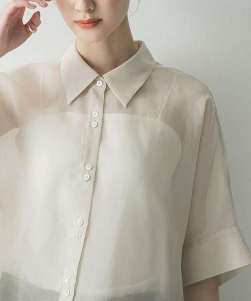 URBAN RESEARCH / アーバンリサーチ シャツ・ブラウス | ハーフスリーブシアーショートシャツ | 詳細20