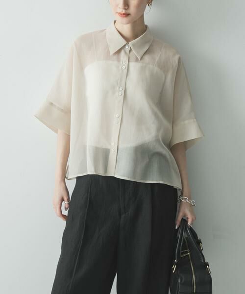URBAN RESEARCH / アーバンリサーチ シャツ・ブラウス | ハーフスリーブシアーショートシャツ | 詳細21
