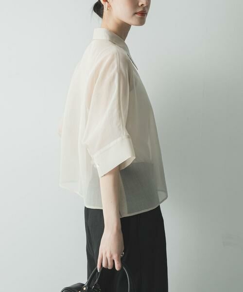 URBAN RESEARCH / アーバンリサーチ シャツ・ブラウス | ハーフスリーブシアーショートシャツ | 詳細22