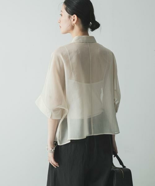 URBAN RESEARCH / アーバンリサーチ シャツ・ブラウス | ハーフスリーブシアーショートシャツ | 詳細24