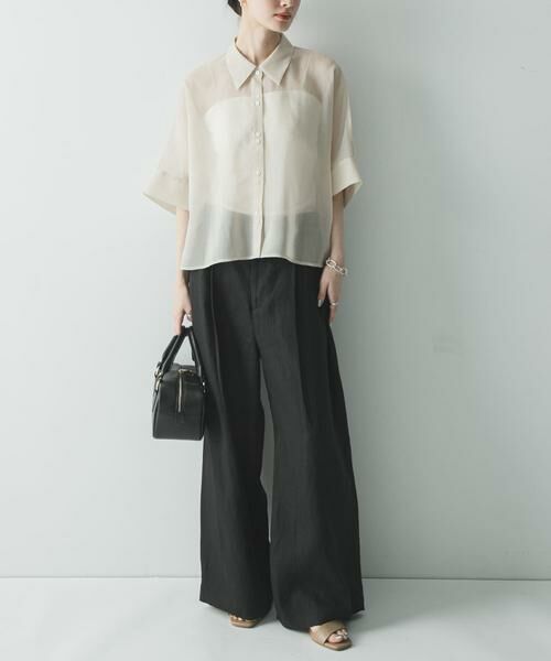 URBAN RESEARCH / アーバンリサーチ シャツ・ブラウス | ハーフスリーブシアーショートシャツ | 詳細25