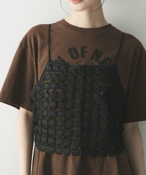 URBAN RESEARCH / アーバンリサーチ その他トップス | フラワーレースビスチェ（ブラック）