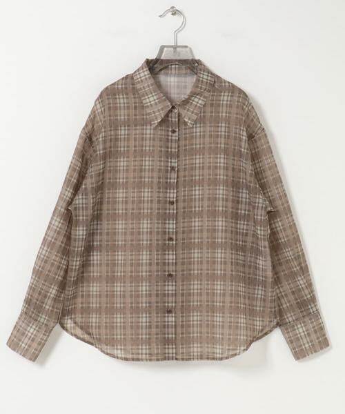 URBAN RESEARCH / アーバンリサーチ シャツ・ブラウス | シアーチェックオーバーシャツ | 詳細8