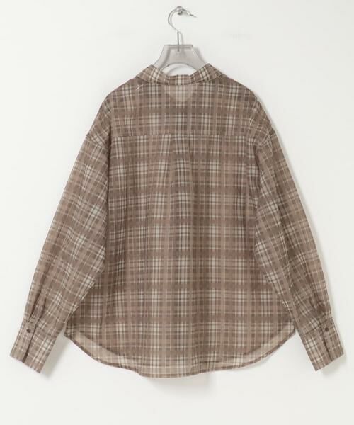 URBAN RESEARCH / アーバンリサーチ シャツ・ブラウス | シアーチェックオーバーシャツ | 詳細9