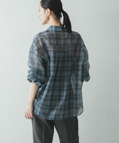 URBAN RESEARCH / アーバンリサーチ シャツ・ブラウス | シアーチェックオーバーシャツ | 詳細17