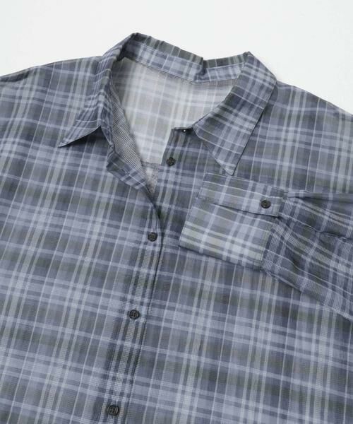 URBAN RESEARCH / アーバンリサーチ シャツ・ブラウス | シアーチェックオーバーシャツ | 詳細20