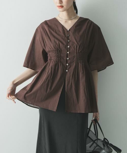 URBAN RESEARCH / アーバンリサーチ シャツ・ブラウス | コットンボイルタックデザインブラウス | 詳細2