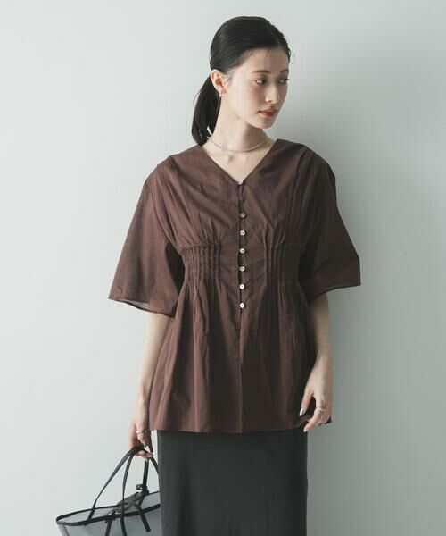 URBAN RESEARCH / アーバンリサーチ シャツ・ブラウス | コットンボイルタックデザインブラウス | 詳細3