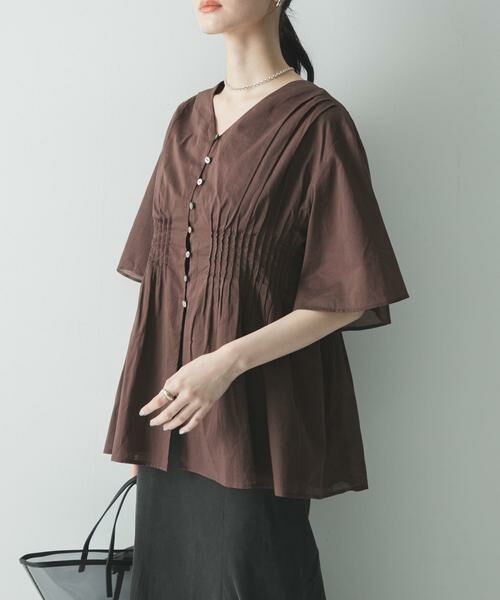 URBAN RESEARCH / アーバンリサーチ シャツ・ブラウス | コットンボイルタックデザインブラウス | 詳細4