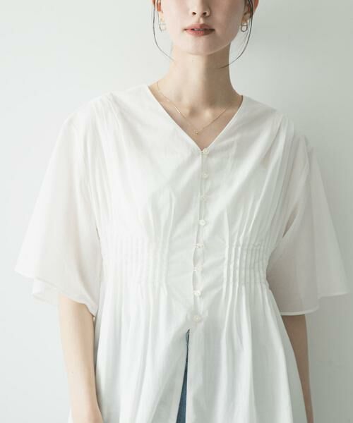 URBAN RESEARCH / アーバンリサーチ シャツ・ブラウス | コットンボイルタックデザインブラウス | 詳細14