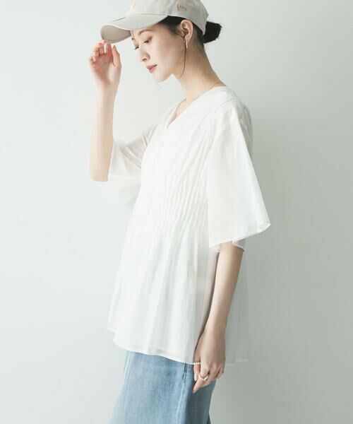 URBAN RESEARCH / アーバンリサーチ シャツ・ブラウス | コットンボイルタックデザインブラウス | 詳細16