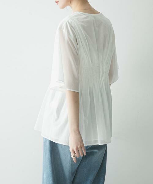 URBAN RESEARCH / アーバンリサーチ シャツ・ブラウス | コットンボイルタックデザインブラウス | 詳細18