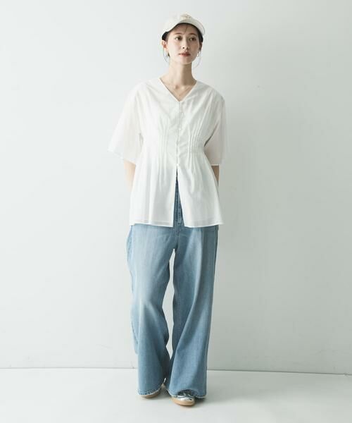 URBAN RESEARCH / アーバンリサーチ シャツ・ブラウス | コットンボイルタックデザインブラウス | 詳細19