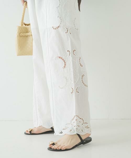 URBAN RESEARCH / アーバンリサーチ その他パンツ | カットワークレースイージーパンツ | 詳細1