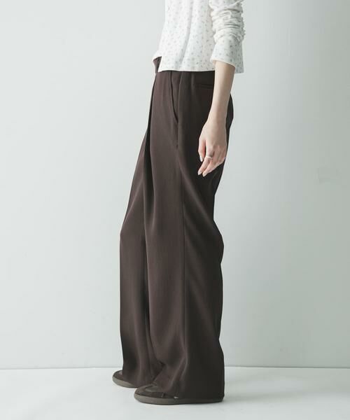 URBAN RESEARCH / アーバンリサーチ その他パンツ | ダブルクロスキュプラストレートパンツ | 詳細1