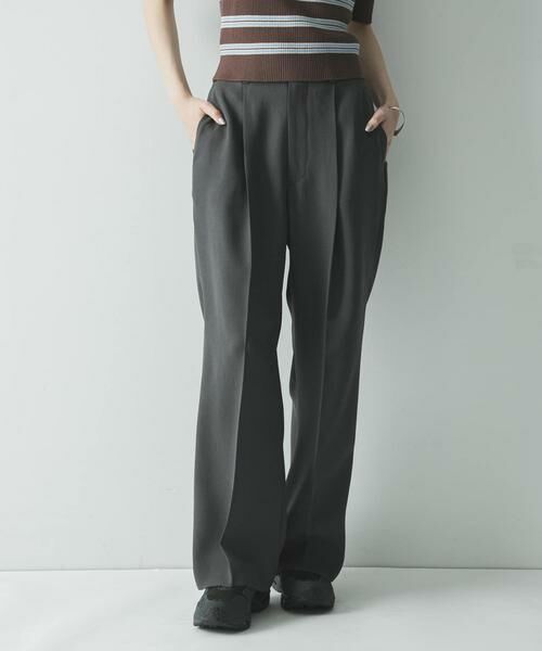URBAN RESEARCH / アーバンリサーチ その他パンツ | ダブルクロスキュプラストレートパンツ | 詳細24