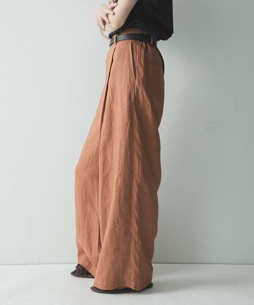 URBAN RESEARCH / アーバンリサーチ その他パンツ | 『3サイズ展開』リネンイージーワイドスラックス | 詳細1
