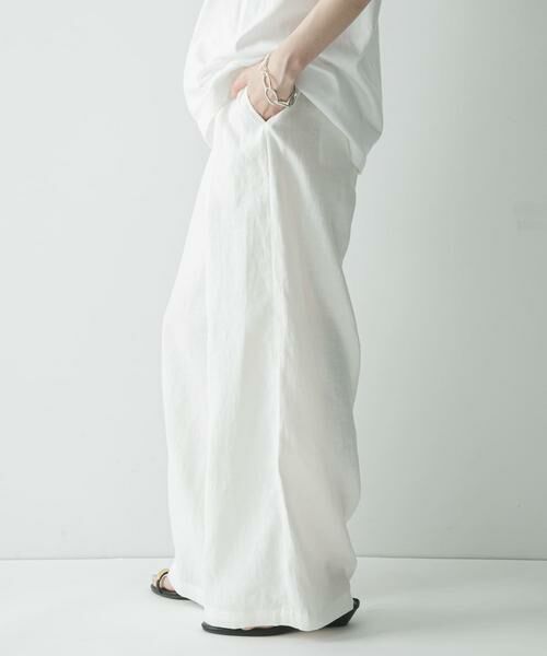 URBAN RESEARCH / アーバンリサーチ その他パンツ | 『3サイズ展開』リネンイージーワイドスラックス | 詳細13