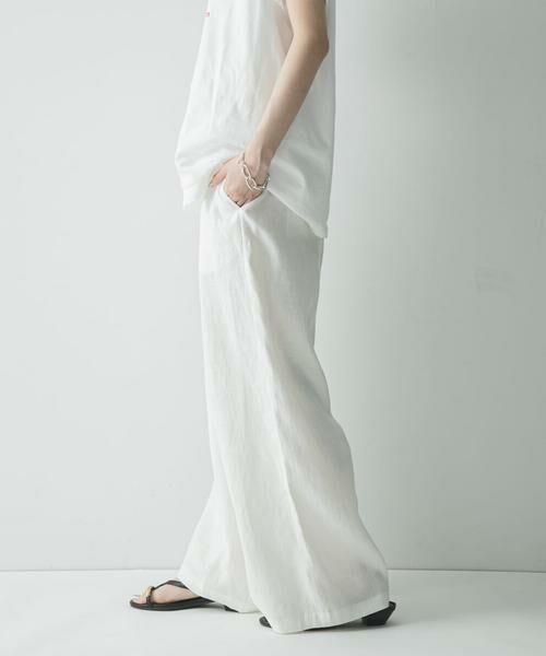 URBAN RESEARCH / アーバンリサーチ その他パンツ | 『3サイズ展開』リネンイージーワイドスラックス | 詳細15