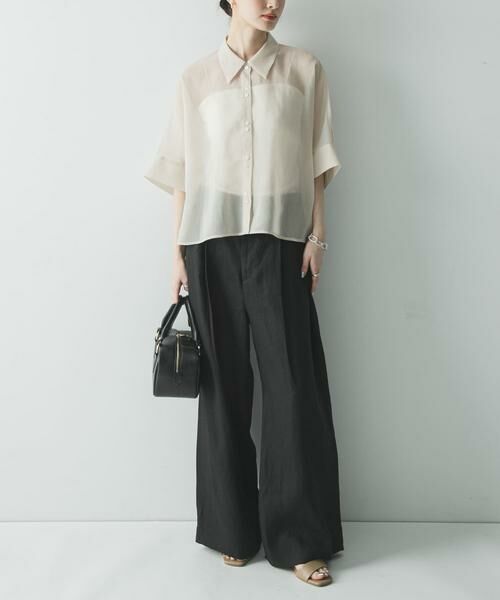 URBAN RESEARCH / アーバンリサーチ その他パンツ | 『3サイズ展開』リネンイージーワイドスラックス | 詳細23