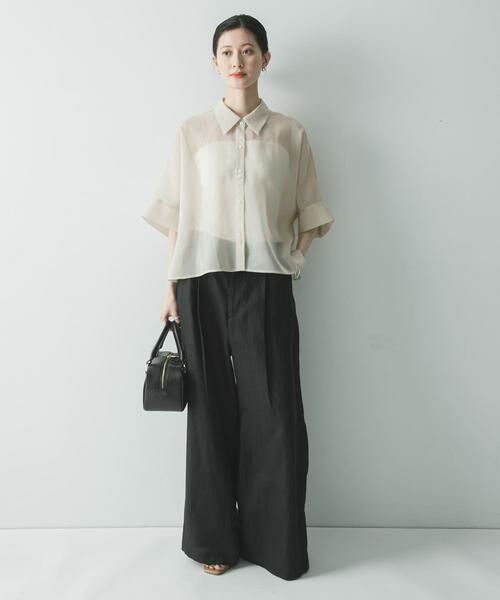 URBAN RESEARCH / アーバンリサーチ その他パンツ | 『3サイズ展開』リネンイージーワイドスラックス | 詳細24