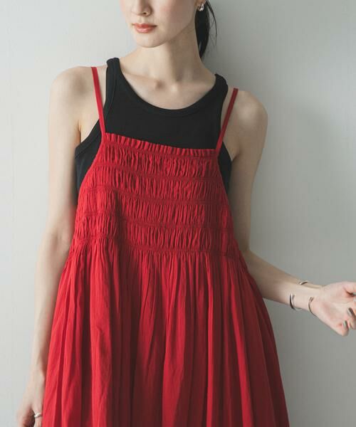 URBAN RESEARCH / アーバンリサーチ ワンピース | コットンギャザーキャミワンピース | 詳細1
