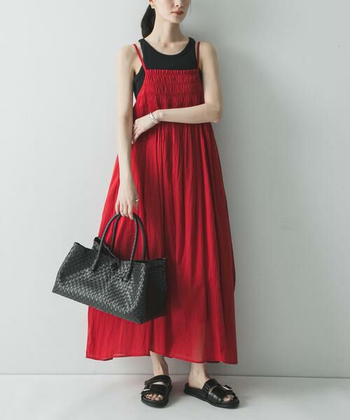 URBAN RESEARCH / アーバンリサーチ ワンピース | コットンギャザーキャミワンピース | 詳細2